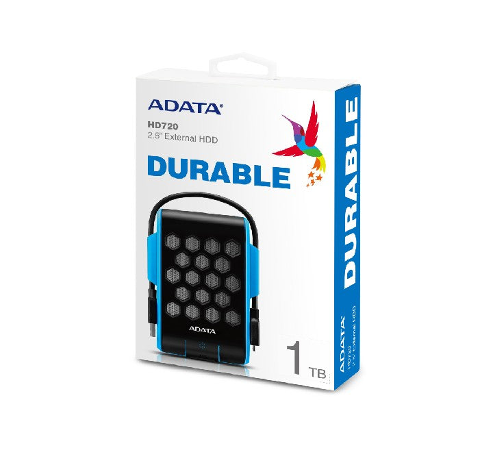 Adata HD720 USB 3.2 Gen1 External Hard Drive 1TB (Blue)