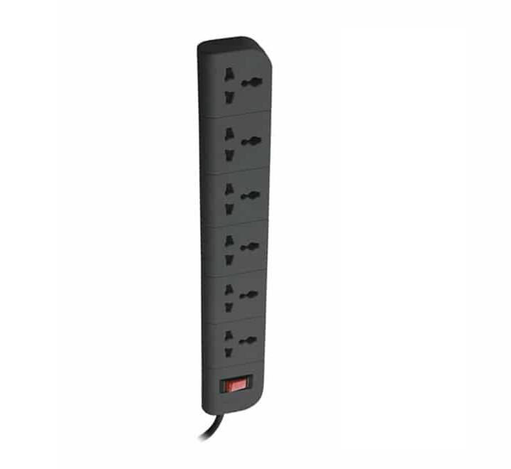 Belkin Essential Series 6 Socket Surge Protector F9E600zb2MGRY gray extension board full view