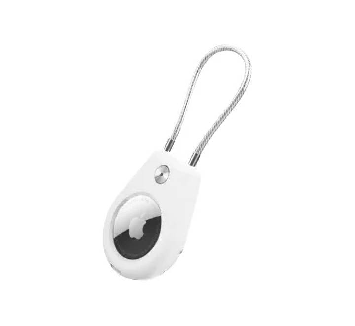 COTECi Steel Wire Rope Protective Shell for Airtag ( White)