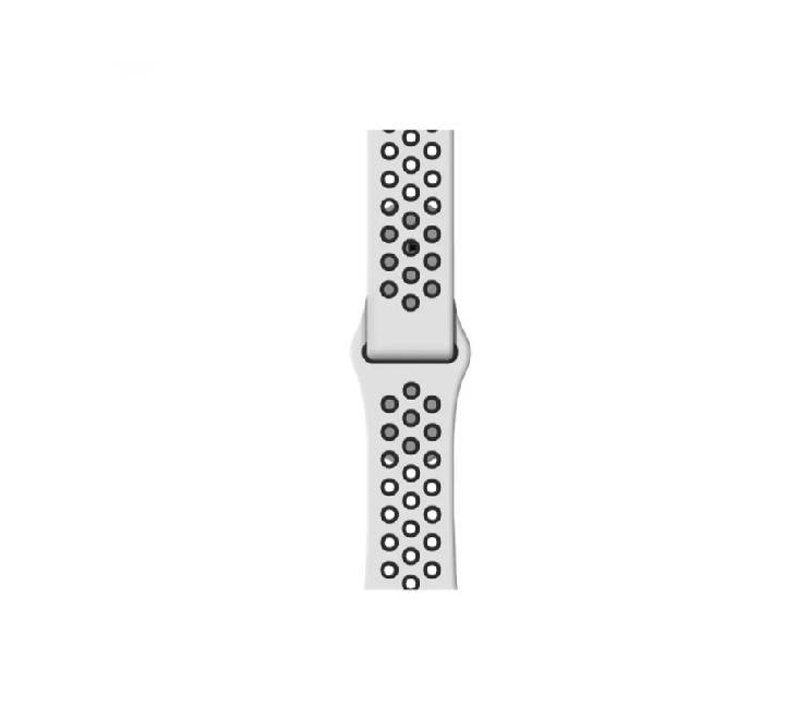 COTECi W12 Sports Dot Band for Apple Watch (44/45/46/49mm) White + Black