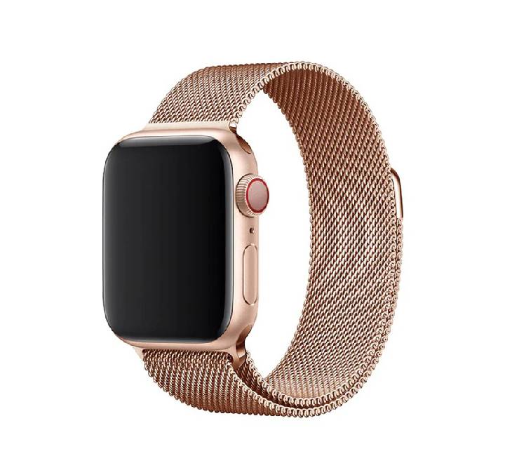 Coteci Watch Steel Braided Magnetic Absorber Band (38/40/41 mm) Rose Gold