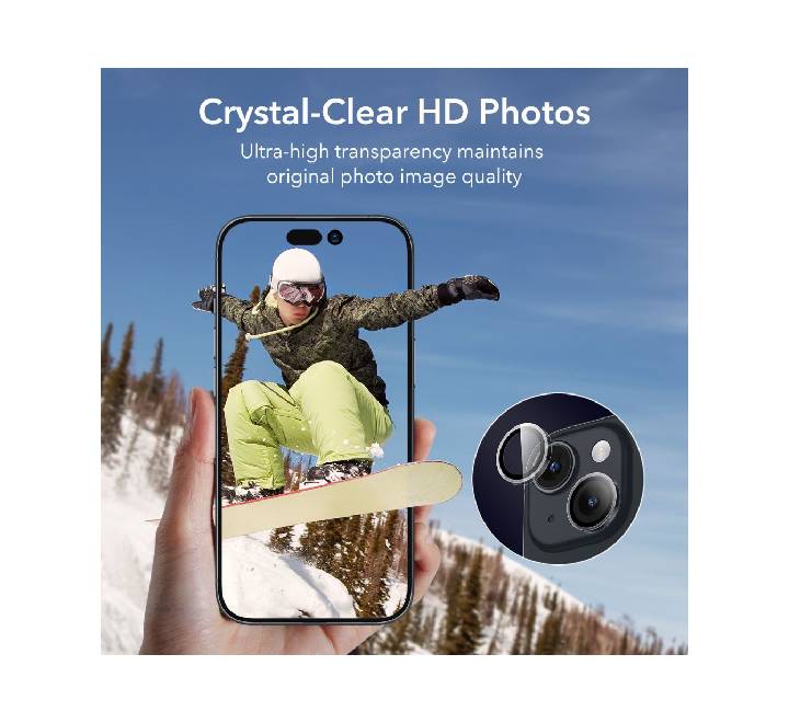 ESR Camera Lens Tempered Glass iPhone 15/ 15 Plus Clear