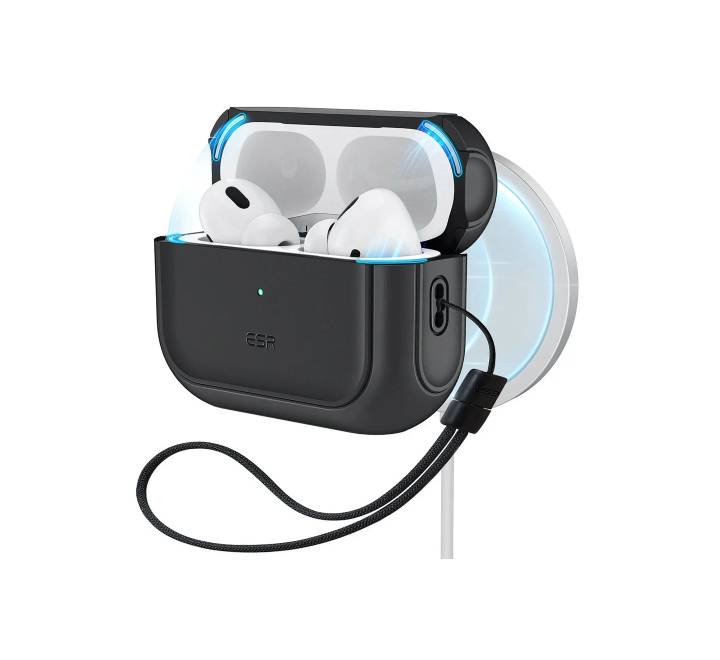 ESR Orbit Hybrid Case with HaloLock For AirPods Pro 3rd Gen (Black)