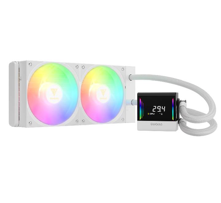 Gamdias CHIONE E4 240 White Liquid Cooler