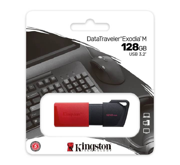 Kingston DTXM 128GB USB3.2 DataTraveler Exodia M (Black + Red)