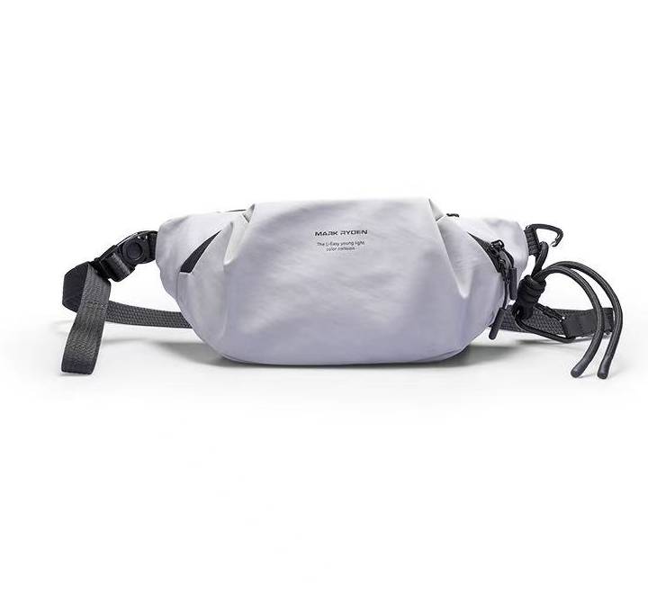 Mark Ryden MR520 ChillFlex Everyday Crossbody Sling Bag in Fashion Charcoal Grey displaying its water-resistant front Oxford profile.