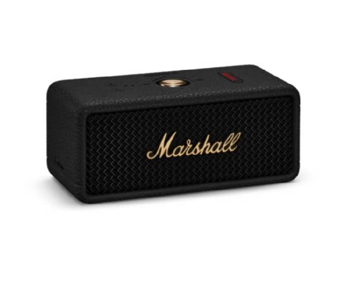 Marshall Emberton III Portable Bluetooth Speaker (Black and Brass)