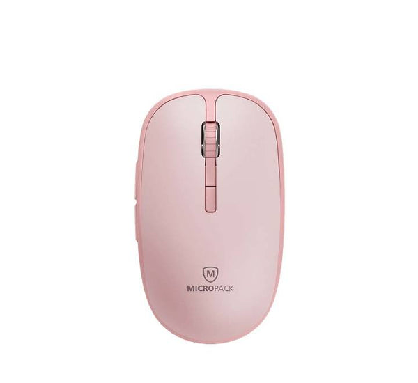 MICROPACK MP729BBK Speedy Silent 2 Dual Modes Wireless Mouse(Pink)