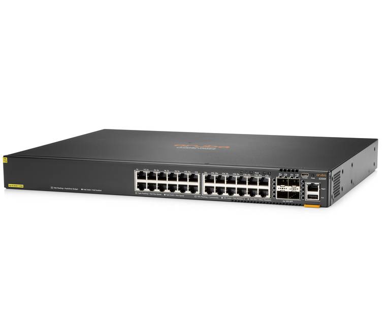 Aruba 6200F 24G Class4 PoE 4SFP+ 370W Smart Managed Switch (JL725A)