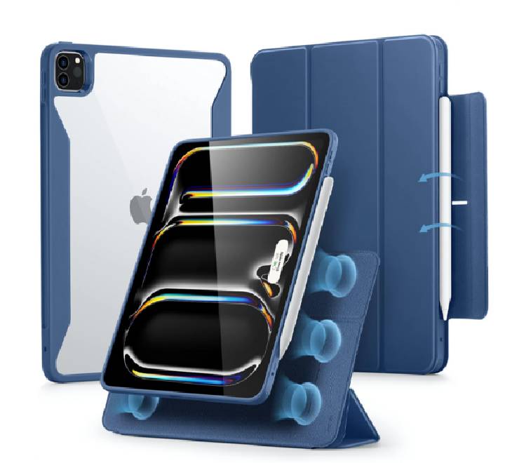 ESR Rebound Hybrid Case 360, Compatible with iPad Pro 11 (2024), Navy Blue