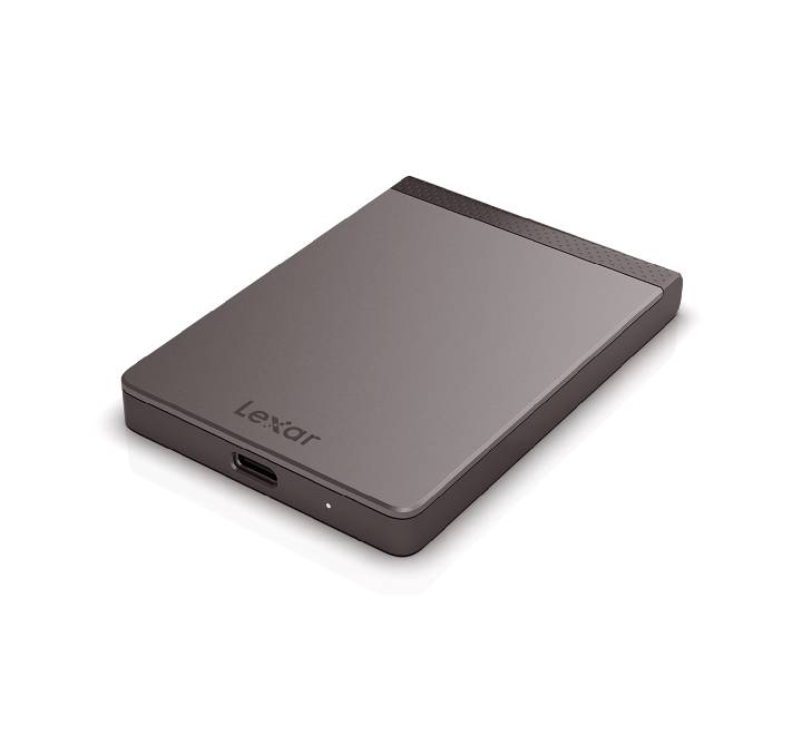 Lexar SL200 1TB retail box package including both USB Type-C to Type-C and Type-A connection cables.