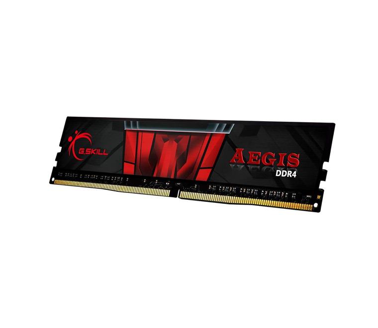 Angled view of the authentic G.Skill Aegis 16GB 3200MHz gaming desktop memory stick available for retail and delivery in Myanmar.