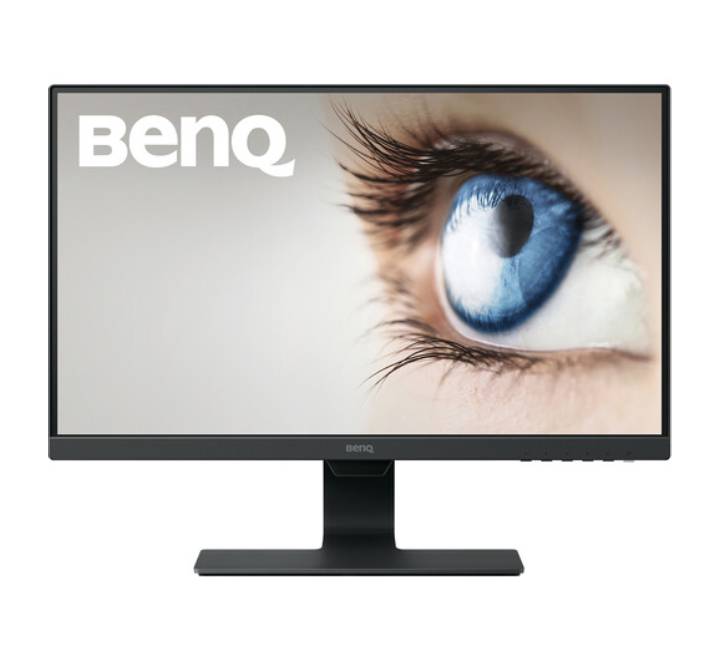 BenQ GW2480 24-inch Full HD IPS monitor showing vibrant display colors on a sleek, frameless screen available in Myanmar.