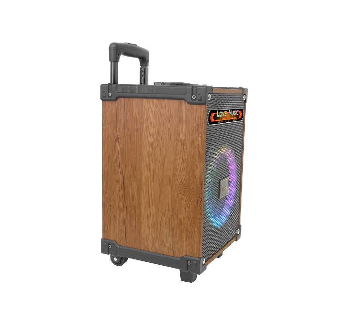 Hoco HA2 Wave Wireless Dual-Mic Outdoor BT Speaker (Wooden Pattern)