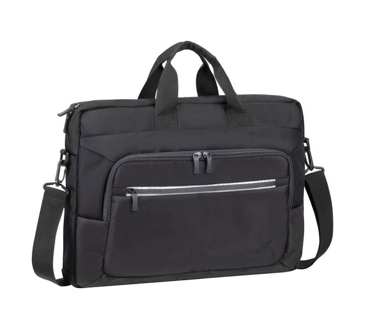 Rivacase 7531 black Alpendorf ECO 16 inch laptop bag, water-resistant material.