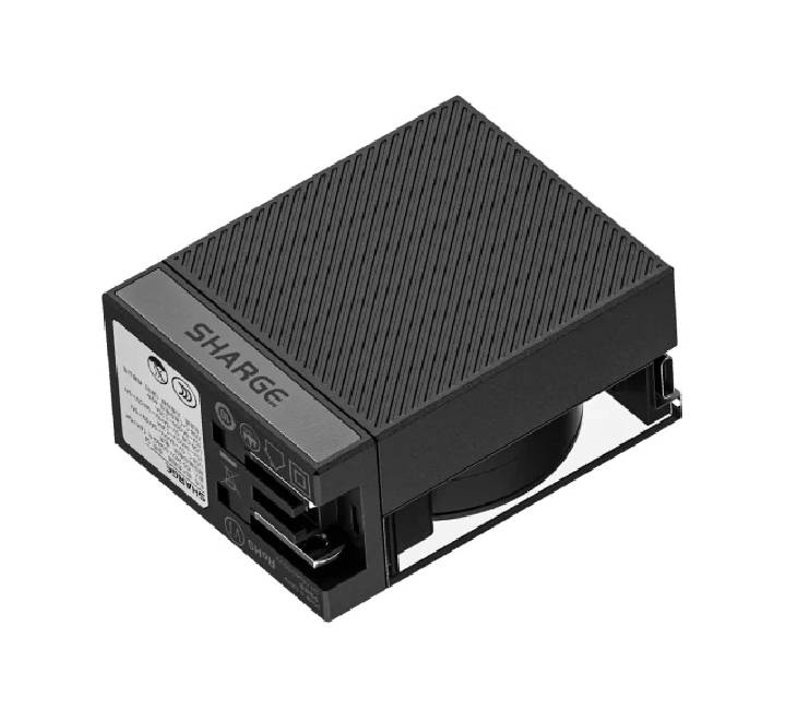 Sharge Retractable 65W Wall Charger (S4E) Black