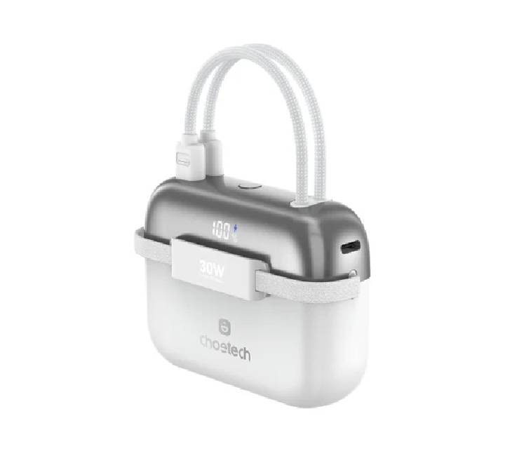Choetech 10000 mAh 30W 2C Line Power Bank B812 (White)