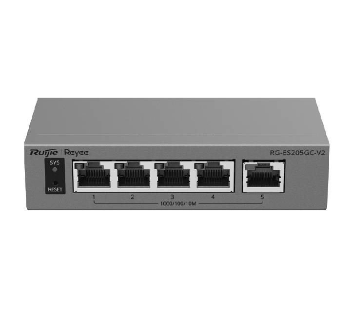Ruijie RG-ES205GC-V2 5-Port Gigabit Smart Cloud-Managed Switch