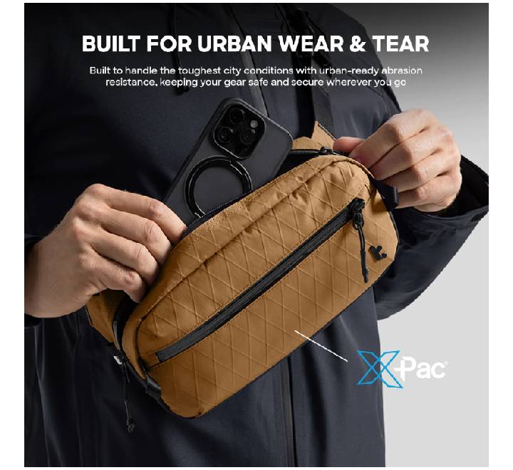 Tomtoc Aviator-T35 X-Pac Chest Bag 3.5L (L size) Khaki