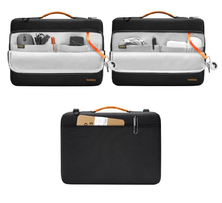 Tomtoc Defender-A40 Laptop Shoulder Bag for 13.5" to 14" (Black)