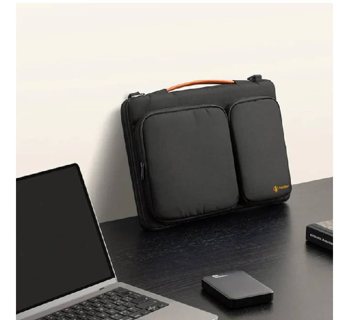 Tomtoc Defender-A42 Laptop Shoulder Bag for MacBook 13″ to 16″ (Black)