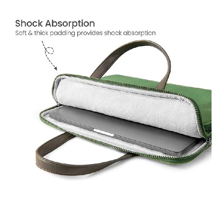 Tomtoc TheHer Laptop Shoulder Bag MB 12" to 14" (Green)