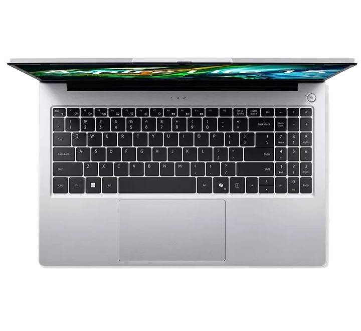 Slim side profile of Acer Aspire Lite AL15 42P showing USB Type-C, HDMI, and headphone jack