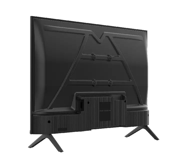 Feature graphic highlighting Dolby Vision and clear dynamic stereo audio technology on the Aconatic 32 inch Google TV.