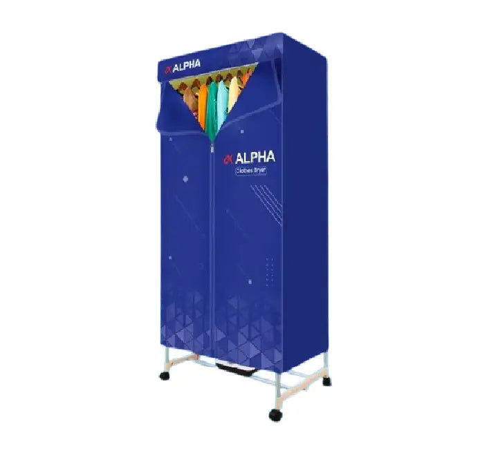 Alpha Clothes Dryer ALSD 1200 blue zipped cover front view