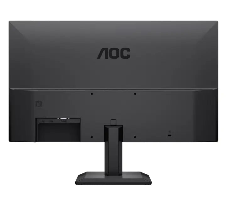 Back panel of the black AOC 22B40HM monitor displaying HDMI, VGA ports, and 100x100mm VESA mount support.