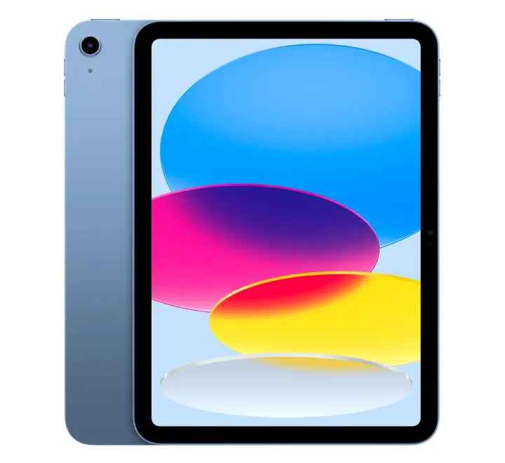 Apple iPad 11th Gen 2025 in Blue color option showing Liquid Retina display