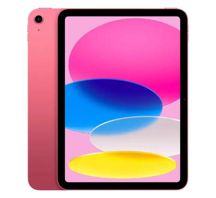 Apple iPad 11th Gen 2025 in Pink color finish back view with 12MP camera