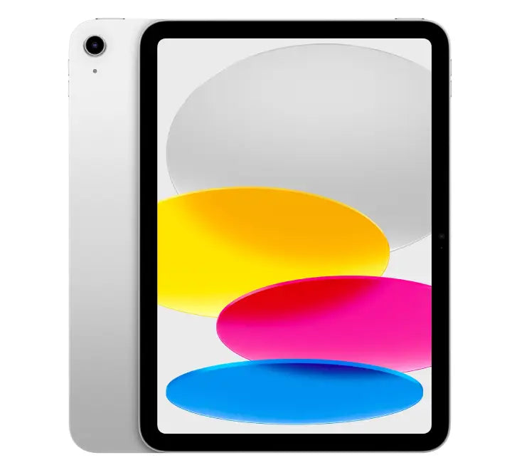 Apple iPad 11th Gen 2025 in Silver finish displaying front screen and back design
