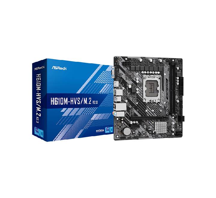 ASRock H610M-HVS/M.2 R2.0 Motherboard | Intel LGA 1700, PCIe 4.0