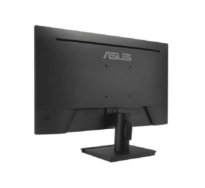 Two ASUS VA259HGA 120Hz monitors aligned next to each other on a workstation desk showing off a seamless seamless frame layout layout.