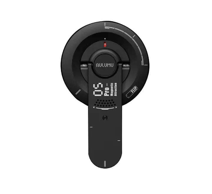 Aulumu G05 Pro 8-in-1 multifunctional magnetic phone stand attached to iPhone