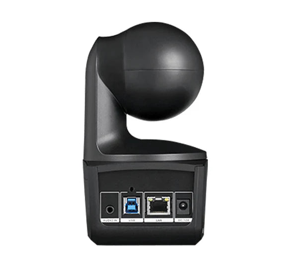 AVer DL10 camera tracking a teacher in a modern hybrid classroom environment.