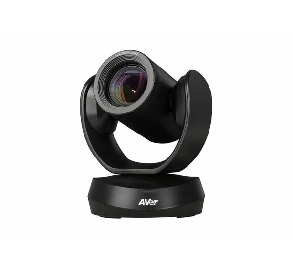 Top view of the AVer VC520 Pro3 touch-control speakerphone with 360-degree voice pickup.