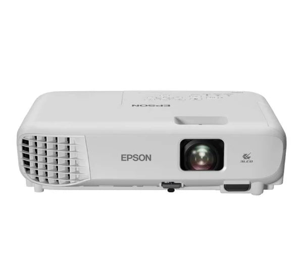 Epson EB-E12 XGA 3LCD Business Projector front view in white