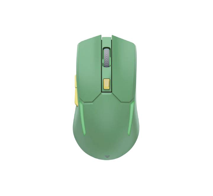 Front view of the Fantech Venom II WGC2 highlighting the Type-C charging port for wired mode use.