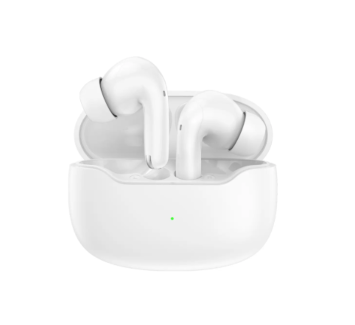 Close-up view of the Foneng BL169 ergonomic in-ear design featuring advanced touch controls.