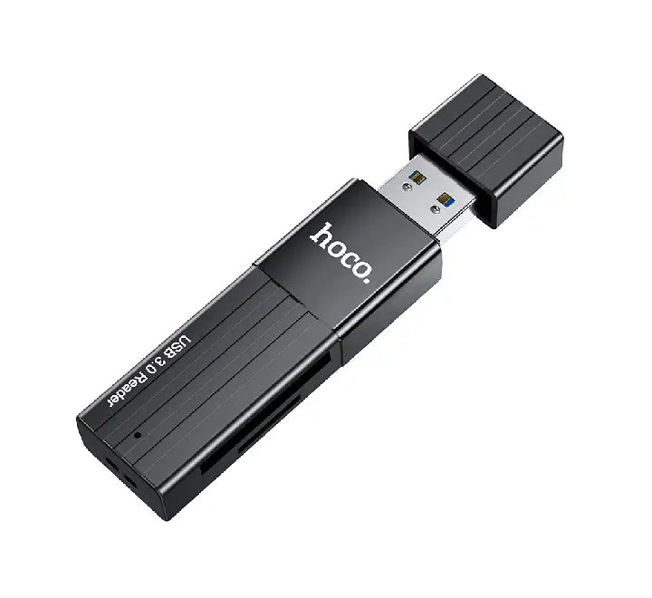 Close-up view of dual slots on HOCO HB20 supporting SD and MicroSD TF memory cards