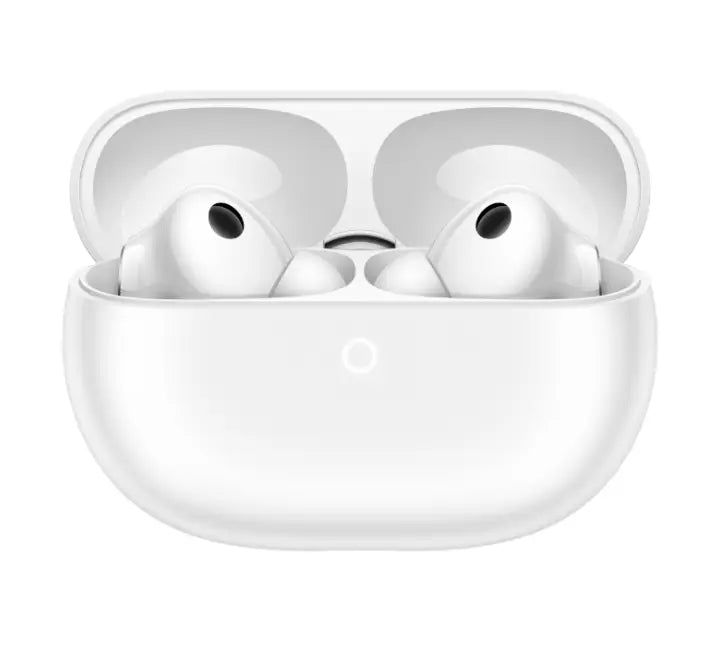 Huawei FreeBuds Pro 5 flagship earbuds shown in Sand, White, Grey, and Blue color finishes.