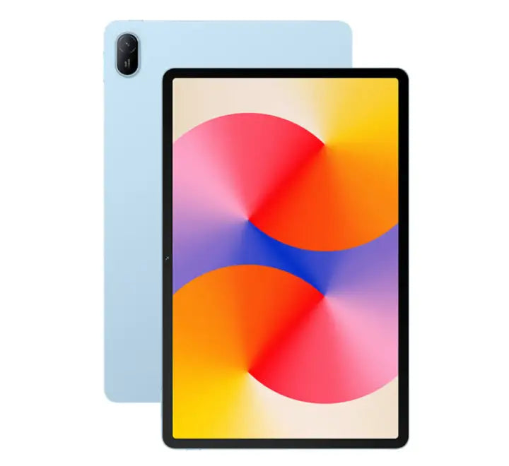 Huawei MatePad SE 11 in Nebula Gray and Crystal Blue aluminum unibody color options.