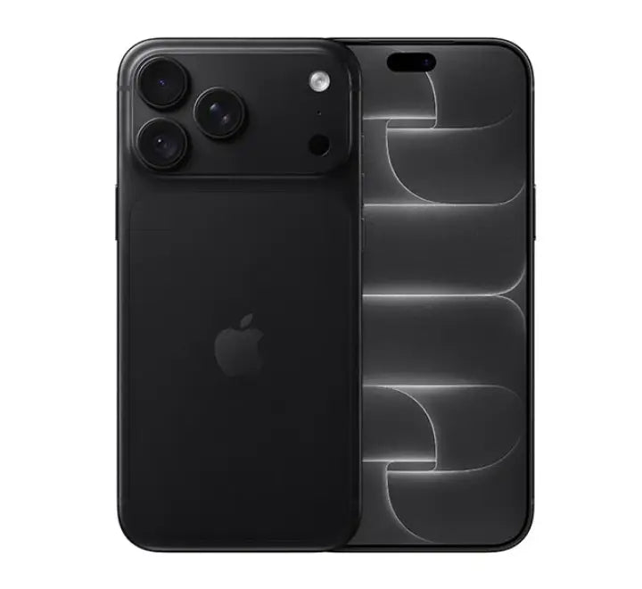 Apple iPhone 18 Pro Max dual SIM model in Black titanium finish front screen view