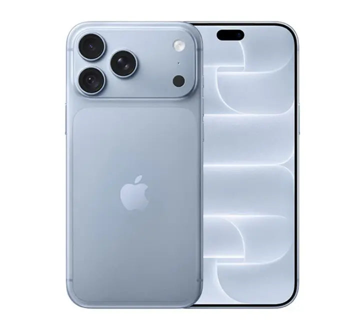 Apple iPhone 18 Pro Max dual SIM model in Glacier white finish front and back view