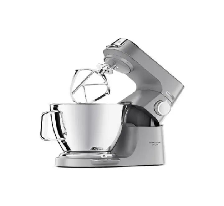 Kenwood Titanium Chef Baker XL demonstrating the 5L mixing bowl nested inside the 7L bowl.