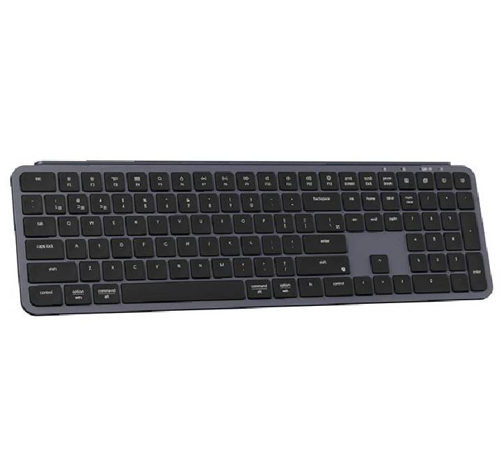 Side profile showcasing the 5.2mm ultra-thin ergonomic design and tilt angle of the Keychron B6 Pro.