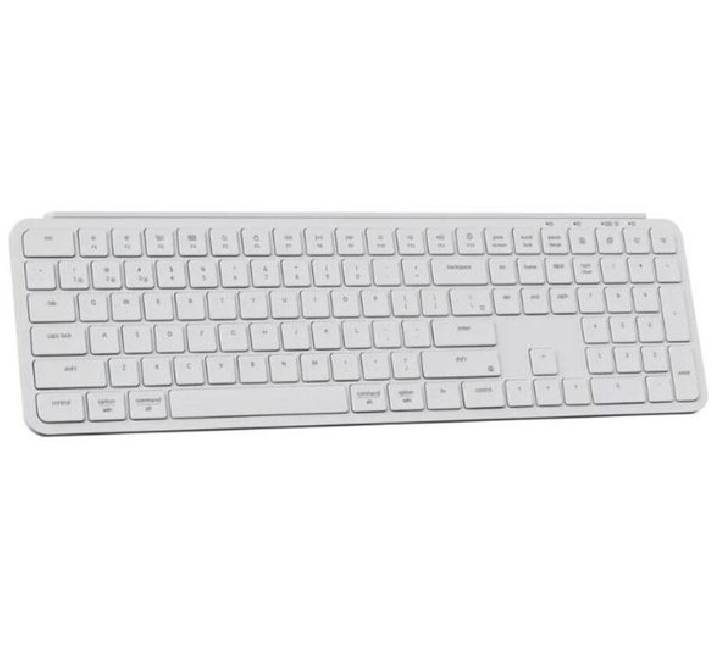 Side profile angle of the Keychron B6 Pro ultra-slim wireless keyboard