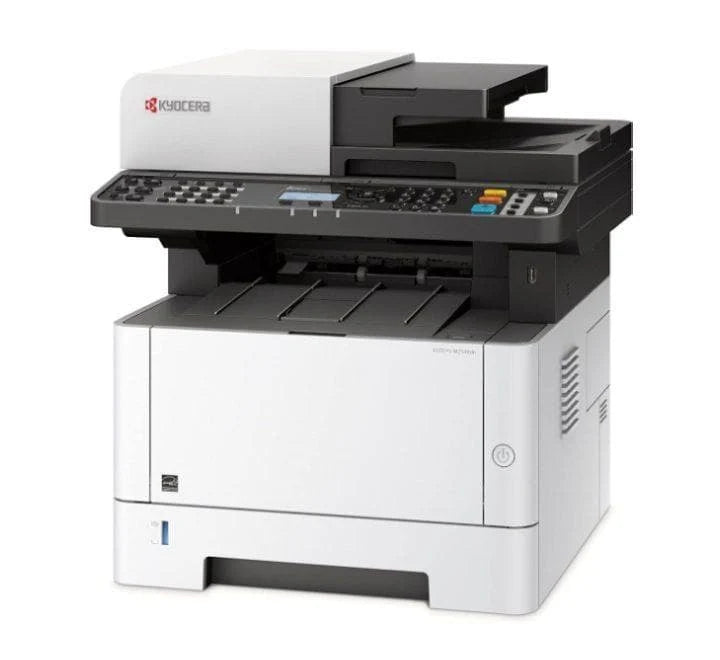 Close-up of the dual-scan document feeder on the Kyocera M2540dn for fast scanning.